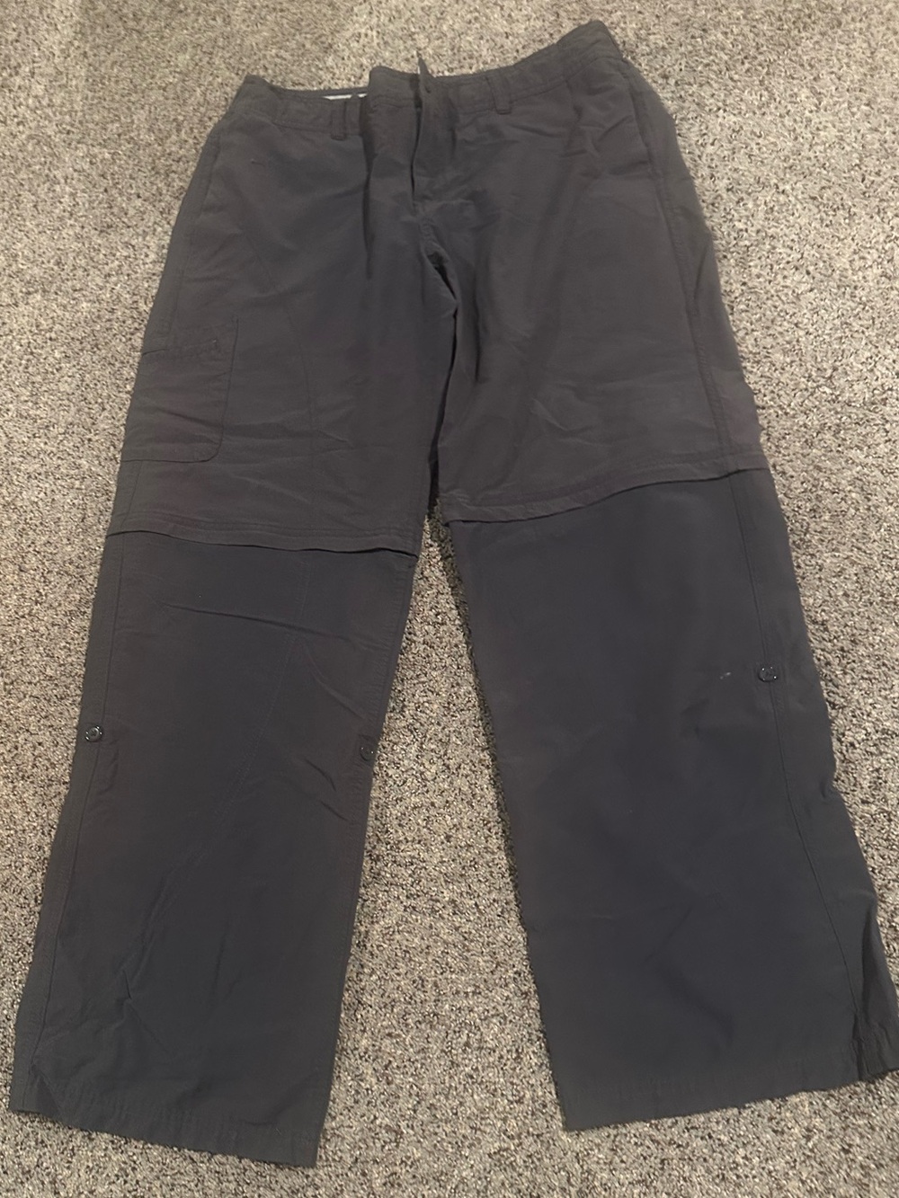 Danskin Now Woman’s Gray Convertible Cargo Pants 12-14